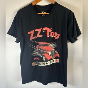 ZZ Top Eliminator Racing T-shirt Short Sleeve Black Mens M Unisex Shirt 2025